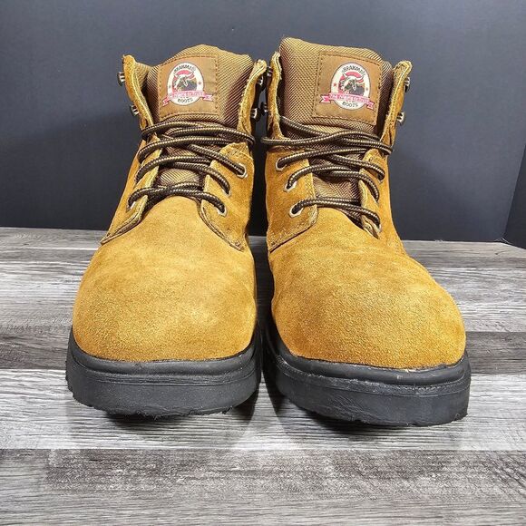 Brahma Men's Boots Size 12 Brown Leather Work Hiking Boot - Picture 2 of 11